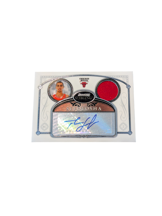 2007 Topps Bowman Sterling Chicago Bulls Thabo Sefolosha Auto + Patch Card