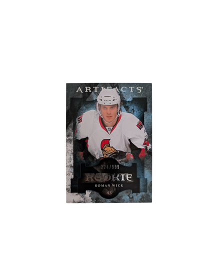 2011 Upper Deck Artifacts Ottawa Senators Roman Wick Rookie 224/999 card