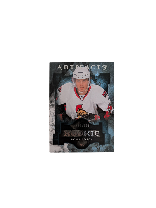 2011 Upper Deck Artifacts Ottawa Senators Roman Wick Rookie 224/999 card
