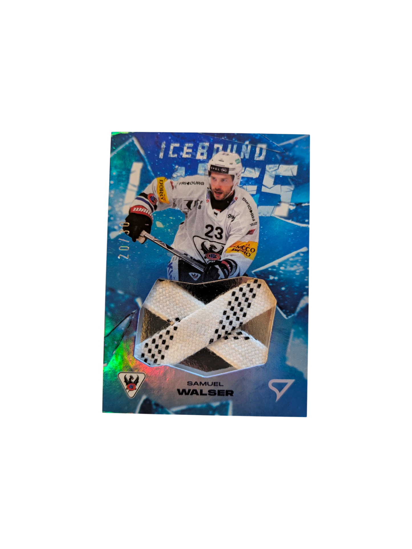 2025 SportZoo National League Series 2 EHC Kloten IceBound Laces Sami Niku /30 card