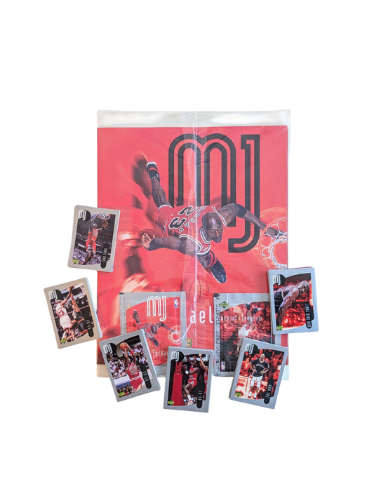 1998 Chicago Bulls Michael Jordan Basketball Sticker Album Book + Stickers