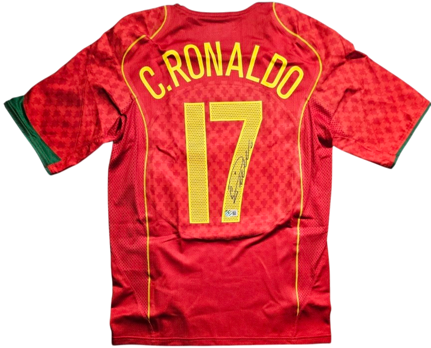 Portugal National Team Cristiano Ronaldo signed "17" Jersey