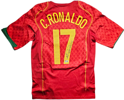 Portugal National Team Cristiano Ronaldo signed "17" Jersey