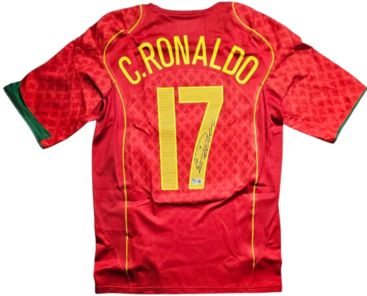 Portugal National Team Cristiano Ronaldo signed "17" Jersey