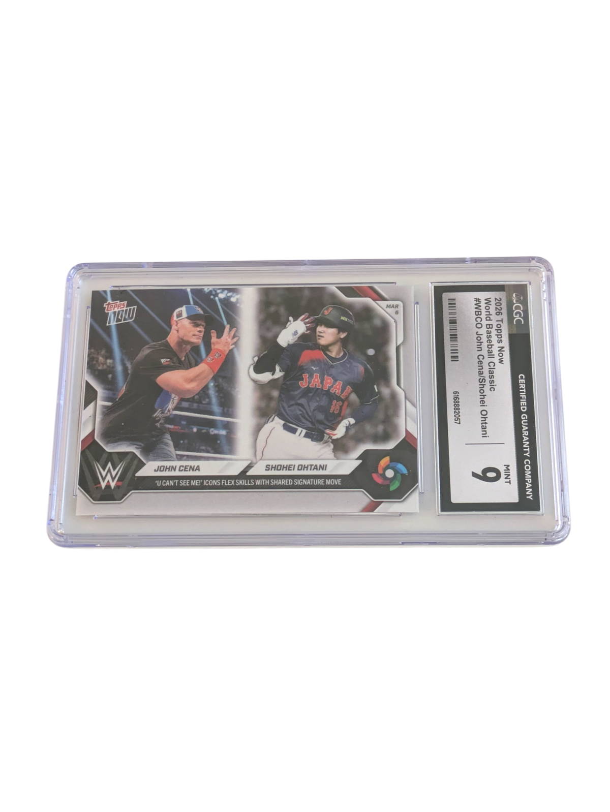 2026 Topps Now World Baseball Classic John Cena Shohei Ohtani CGC 9 Card
