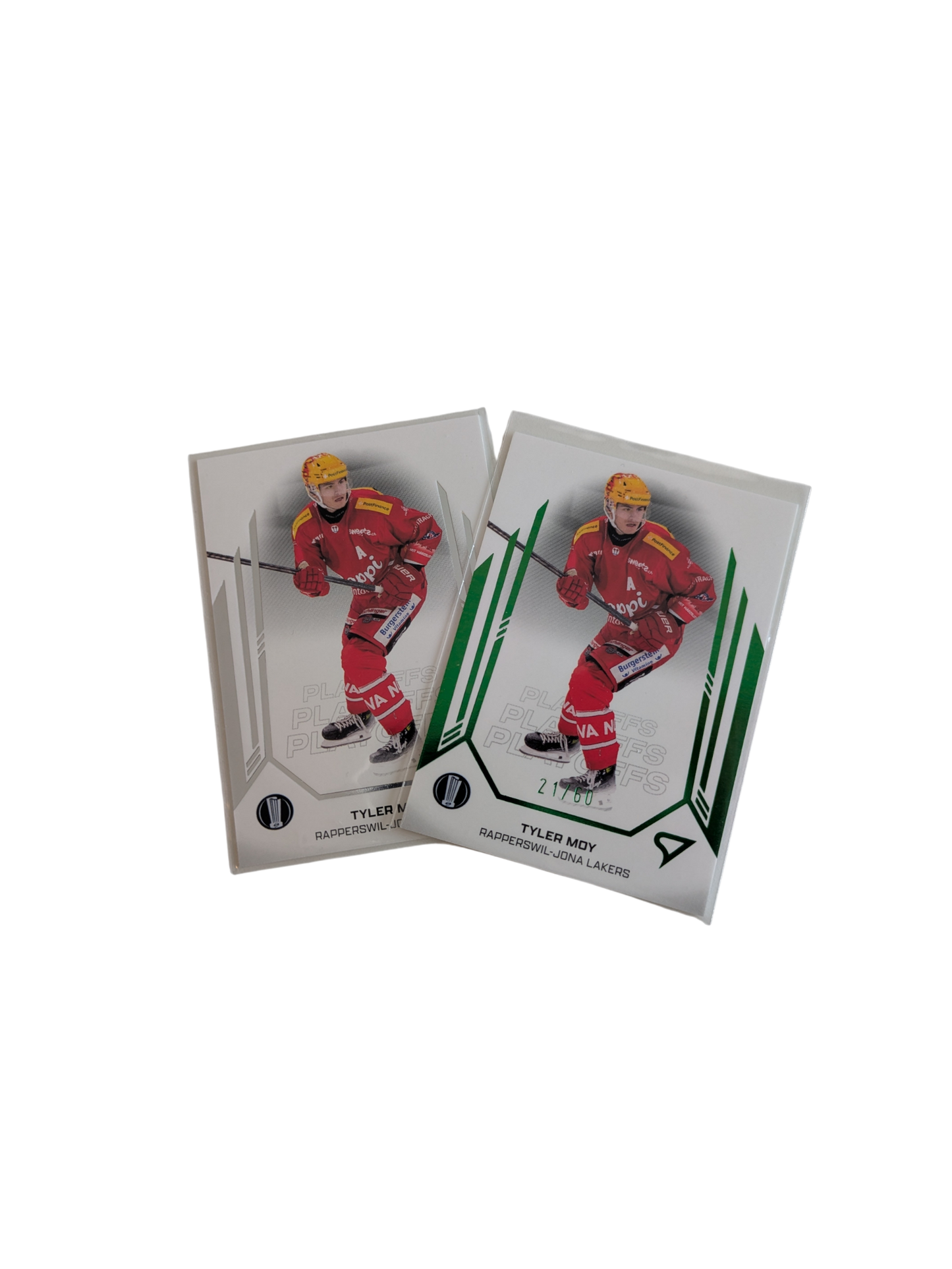 2025 SportZoo National League Playoffs Rapperswil Tyler Moy Base + 21/60 Green card