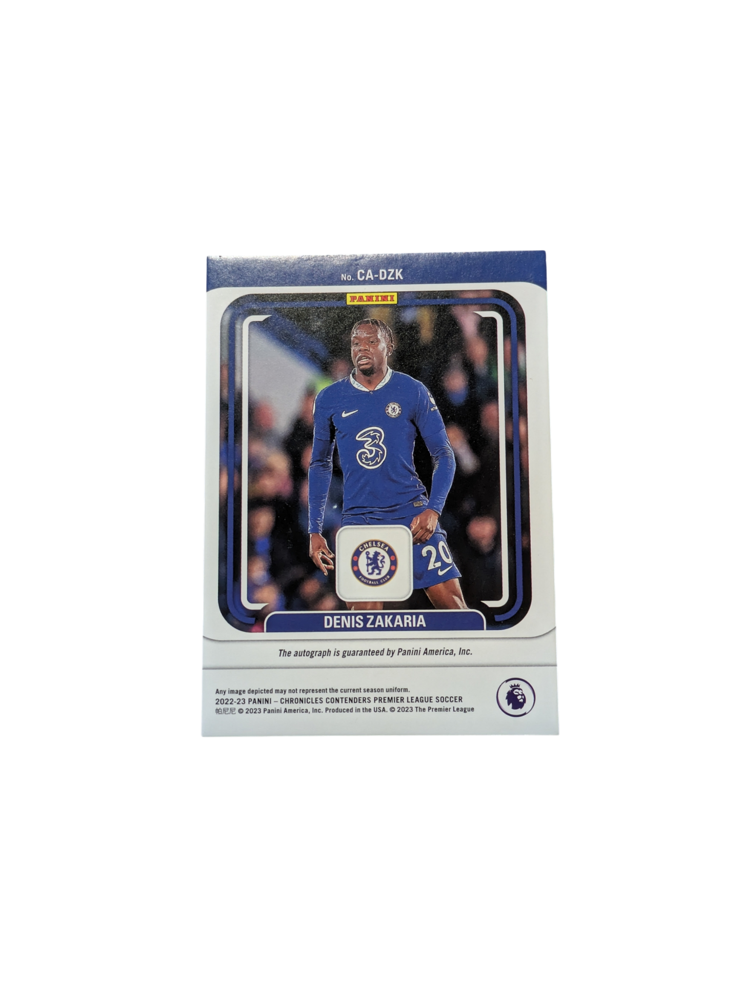 2022 Panini Contenders Autographs Chelsea FC Denis Zakaria 046/299 Auto card