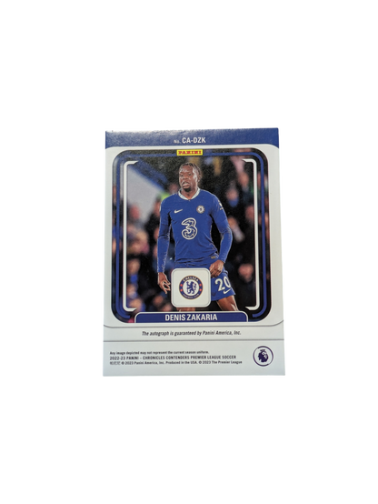 2022 Panini Contenders Autographs Chelsea FC Denis Zakaria 046/299 Auto card