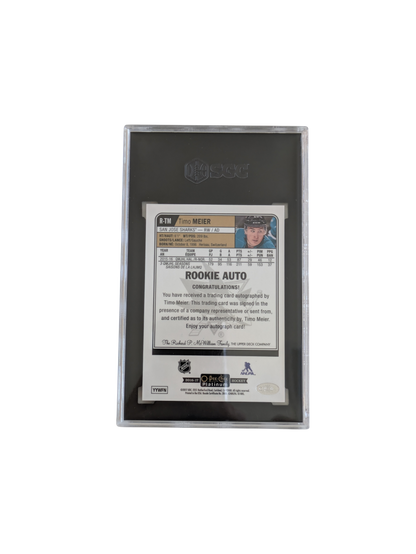 2016 Upper Deck O-Pee-Chee Platinum Timo Meier SGC Auto Rookie Card