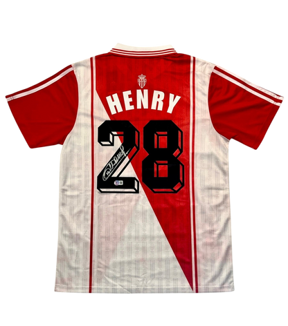 AS Monaco Thierry Henry signed Football Rookie Jersey