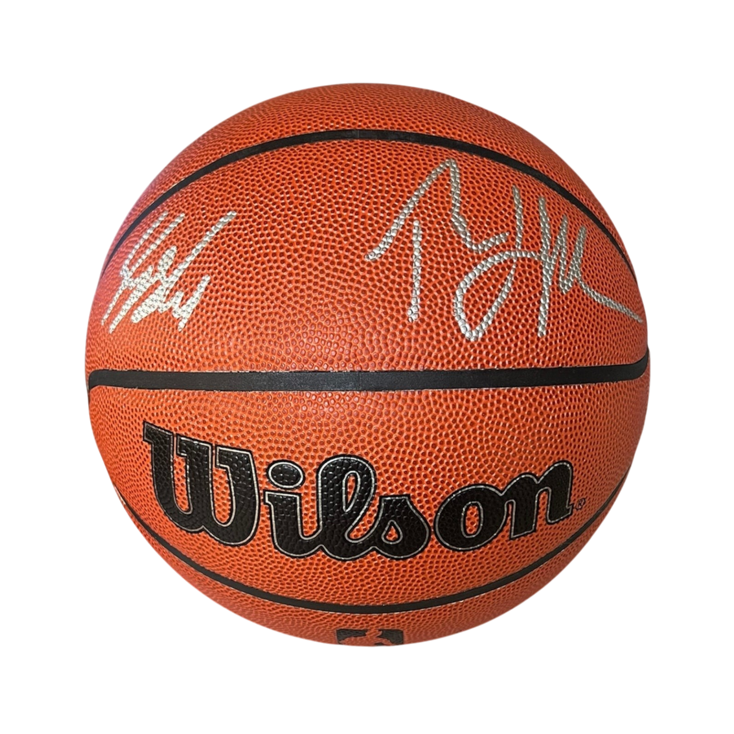 Dual Autograph Kyshawn George Thabo Sefolosha NBA Wilson signed Basketball