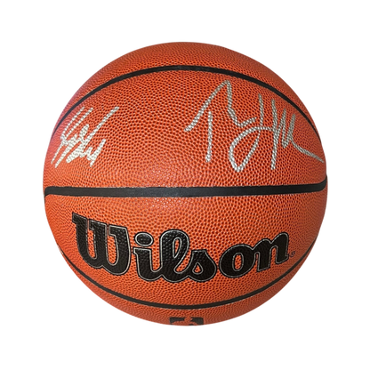 Dual Autograph Kyshawn George Thabo Sefolosha NBA Wilson signed Basketball