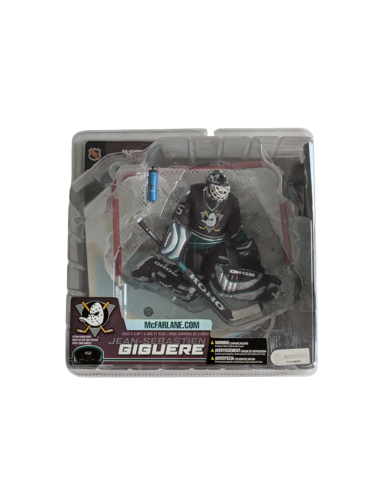 2003 McFarlane Anaheim Mighty Ducks Jean Sebastien Giguere Action Figure