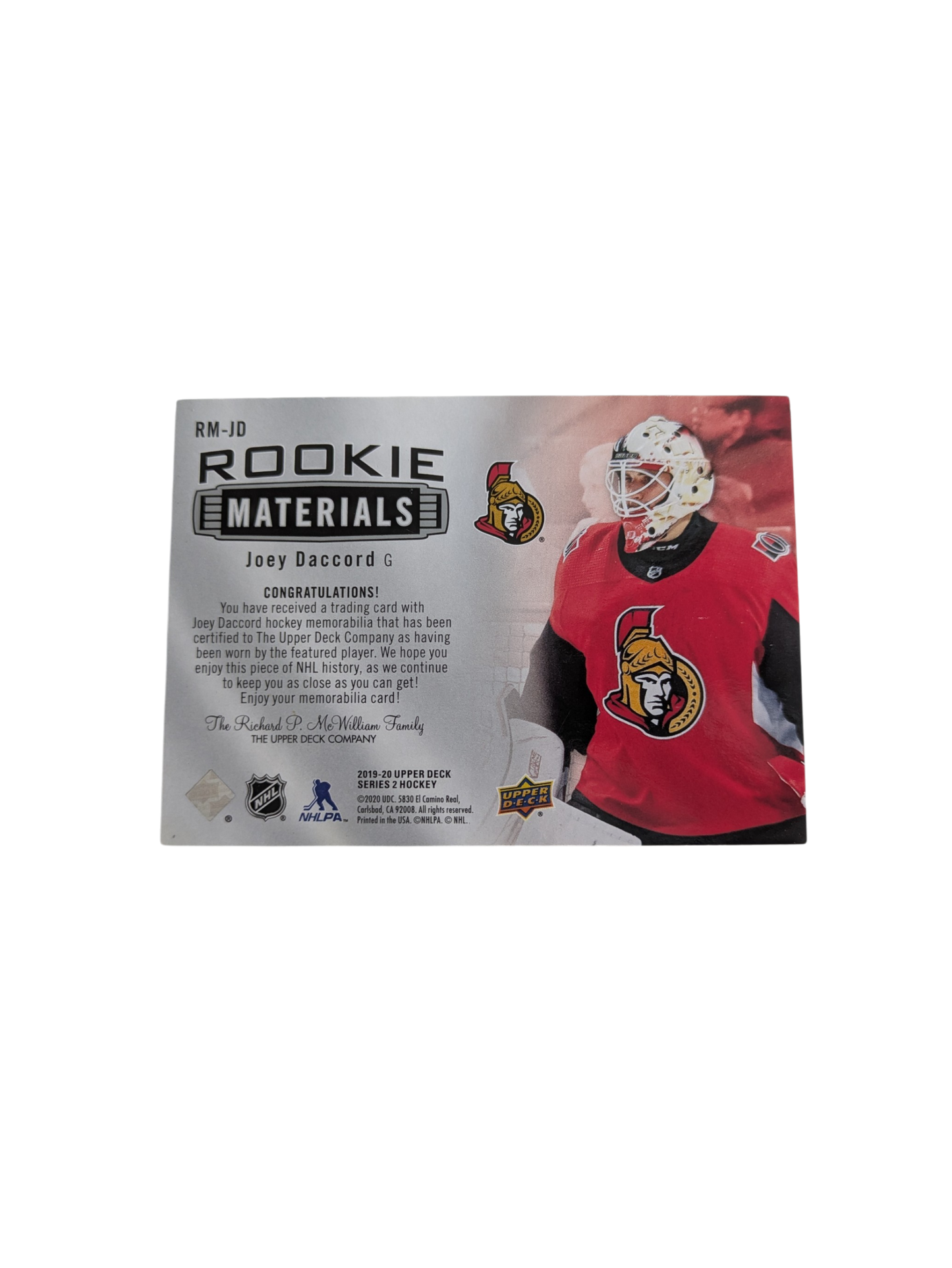 2015 Upper Deck AHL Hockey Hamilton Bulldogs Sven Andrighetto Auto Card
