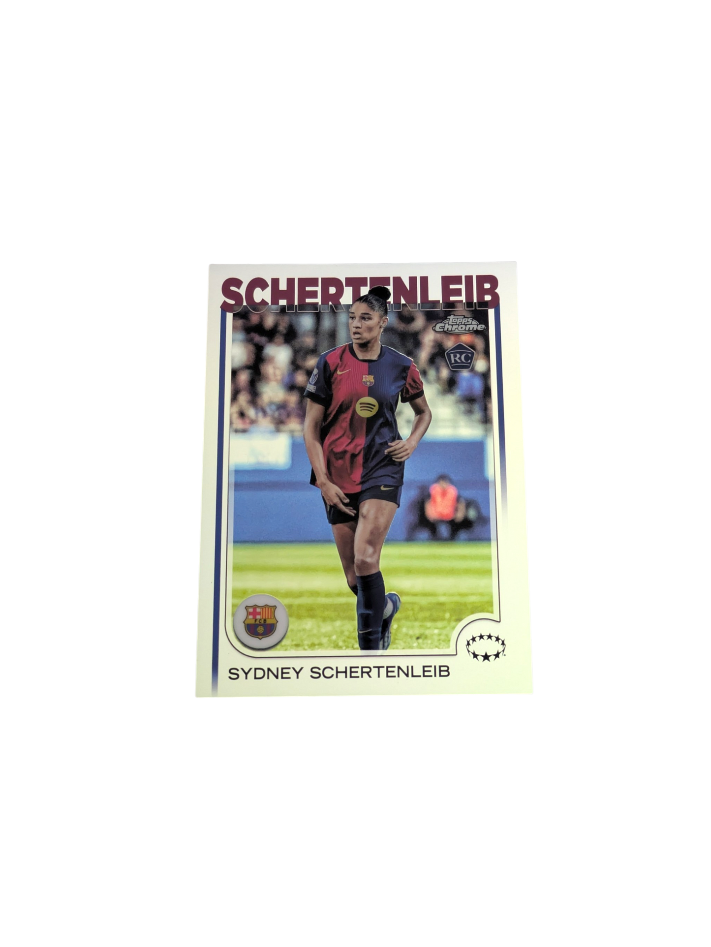 2025 Topps Chrome FC Barcelona Sydney Schertenleib #67 Rookie card