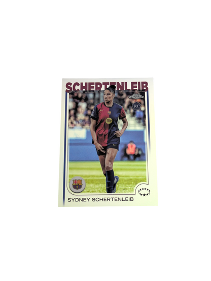 2025 Topps Chrome FC Barcelona Sydney Schertenleib #67 Rookie card
