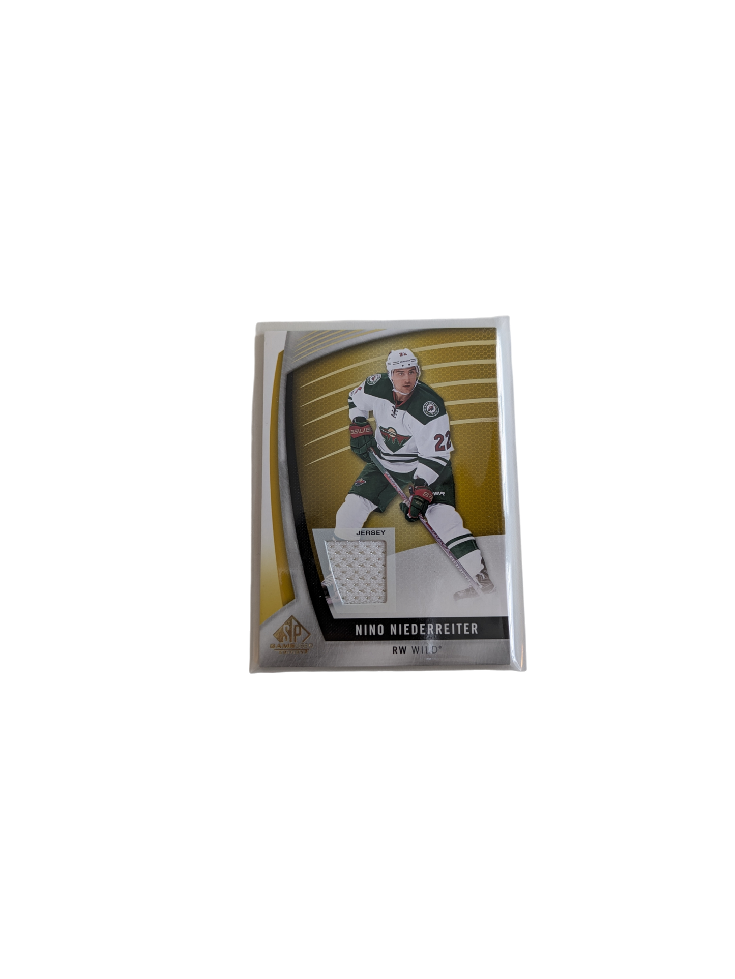 2017 Upper Deck SP Game Used Minnesota Wild Nino Niederreiter Jersey Patch card