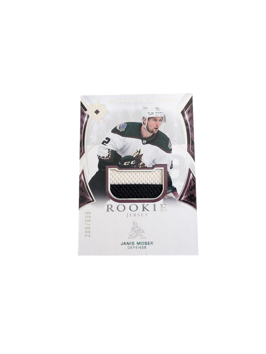 2022 Upper Deck Ultimate Collection Phoenix Coyotes Janis Moser Patch Rookie Card