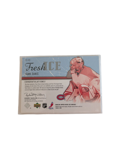 2005 Upper Deck Fresh Ice Montreal Canadiens Yann Danis Patch Card