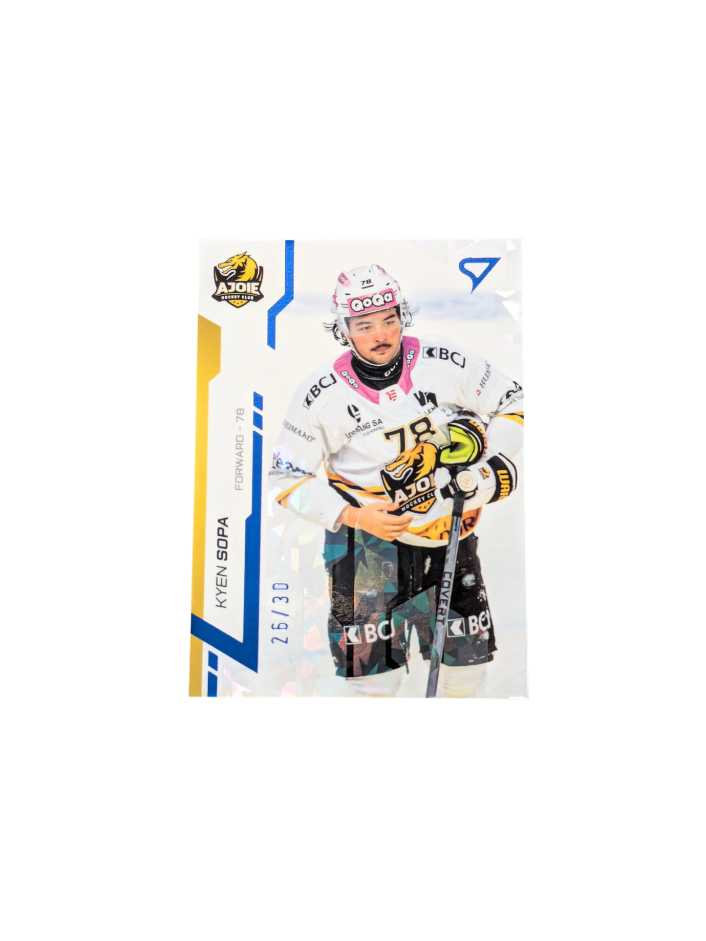 2025 SportZoo National League Ajoie Kyen Sopa 26/30 Blue card