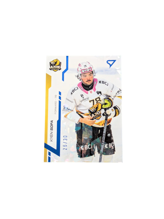 2025 SportZoo National League Ajoie Kyen Sopa 26/30 Blue card