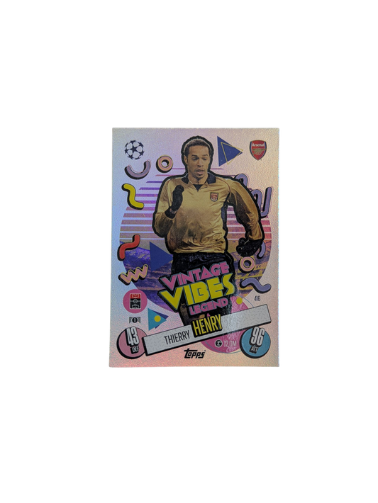 Topps Match Attax Arsenal FC Thierry Henry Vintage Vibes Card