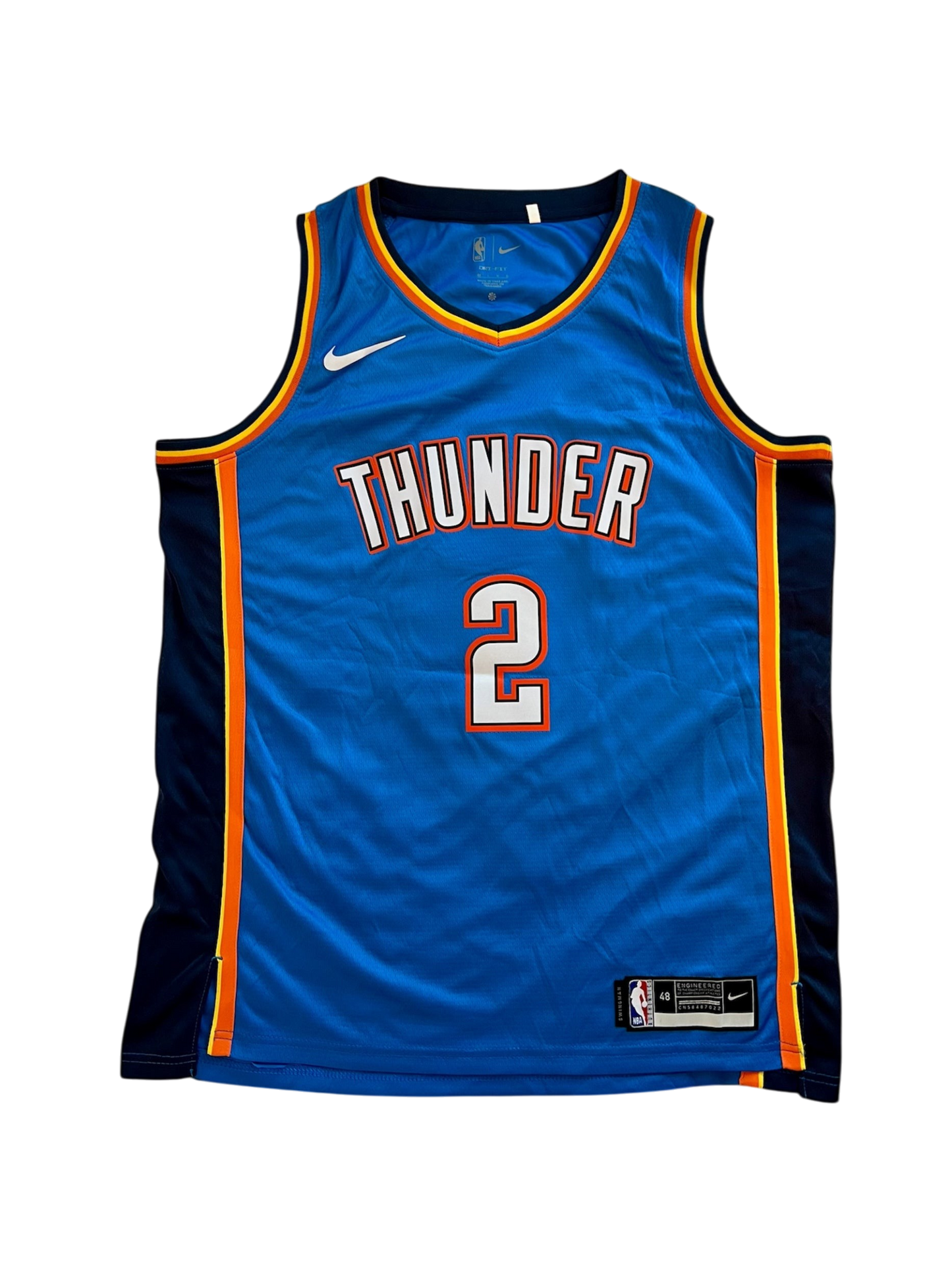 Oklahoma City Thunder MVP Shai Gilgeous-Alexander NBA signed Jersey