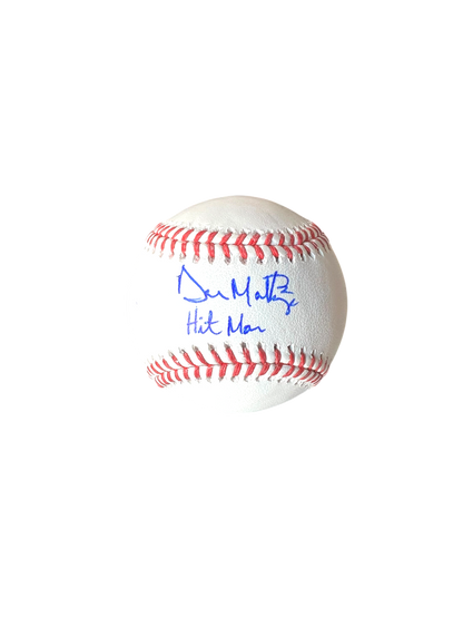 New York Yankees Don Mattingly "Hitman" signed Baseball