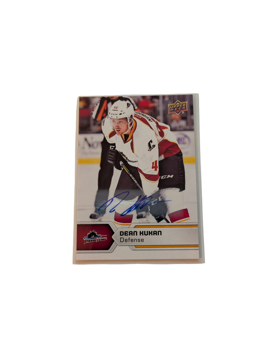 2017 Upper Deck AHL Hockey Cleveland Monsters Dean Kukan Auto Card