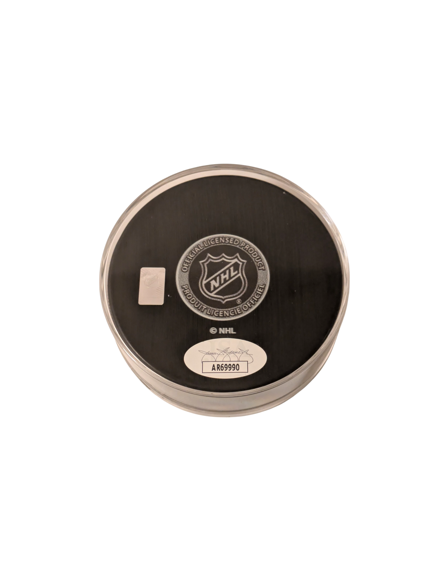 Columbus Blue Jackets Alexandre Texier signed NHL Puck