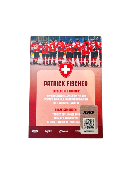 Hockey Postcard signed by Patrick Fischer (105x148mm)