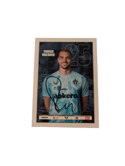 FC Zürich Football Auto Card signed by Yanick Brecher