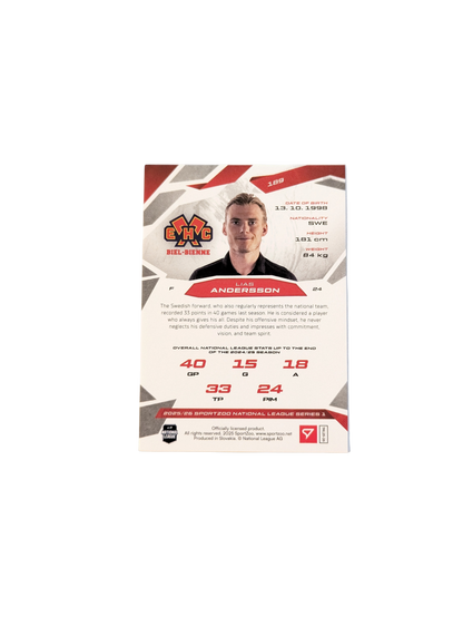 2026 SportZoo National League Biel Bienne Lias Andersson 02/20 Red card