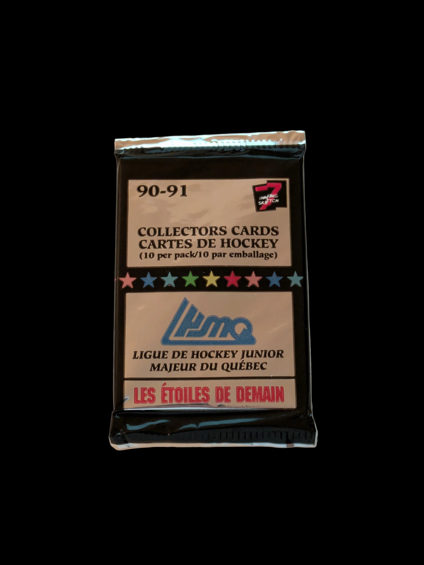 1990 7th Inning Ice Hockey Québec Collector's Cards Pack