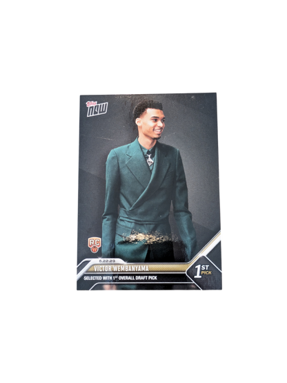 2024 Topps Now San Antonio Spurs Draft Pick 1 Victor Wembanyama Rookie card