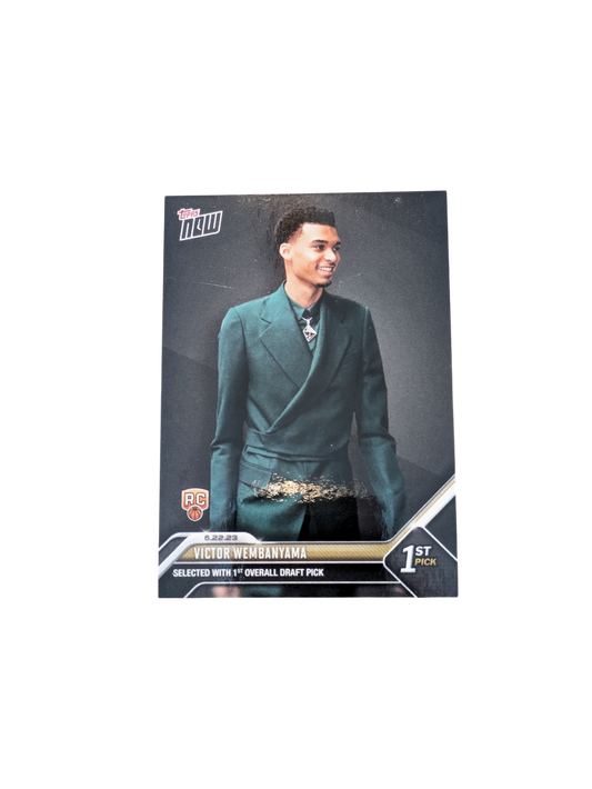 2024 Topps Now San Antonio Spurs Draft Pick 1 Victor Wembanyama Rookie card