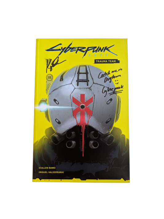 Comic Book DE Cyberpunk 2077 - Trauma Team signed by Kaja Chan