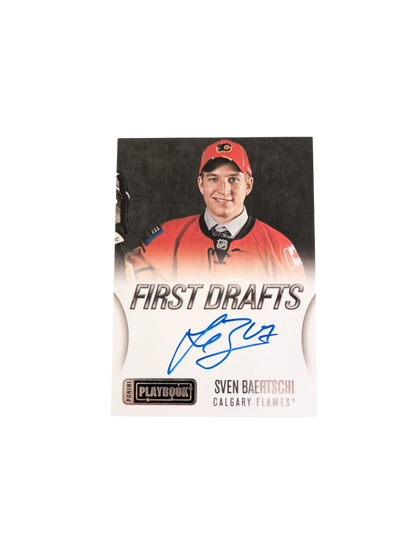 2013 Panini First Drafts Calgary Flames Sven Baertschi Auto Rookie card