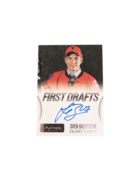 2013 Panini First Drafts Calgary Flames Sven Baertschi Auto Rookie card