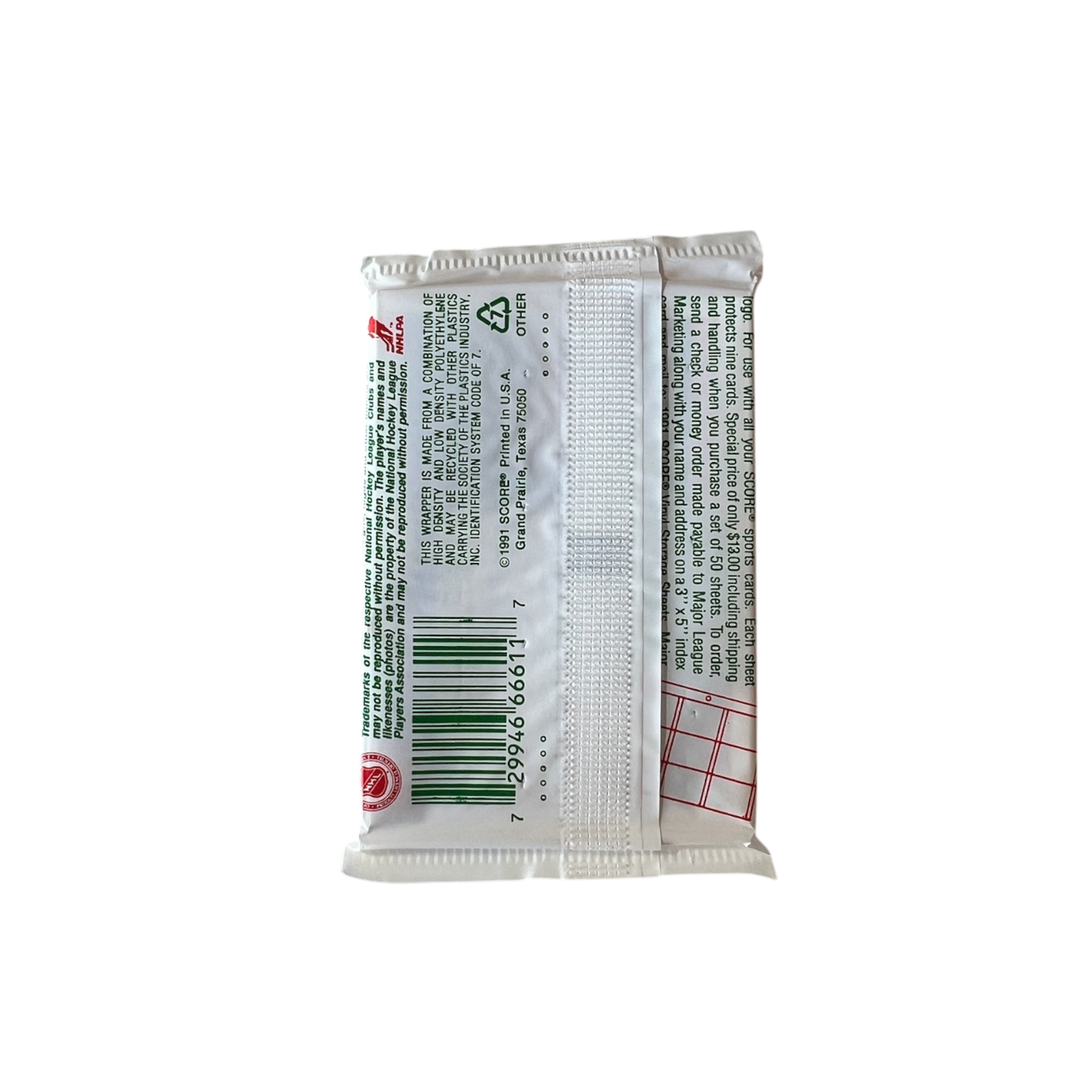 1991 Score NHL Hockey Series 1 & 2 Card Pack Bundle