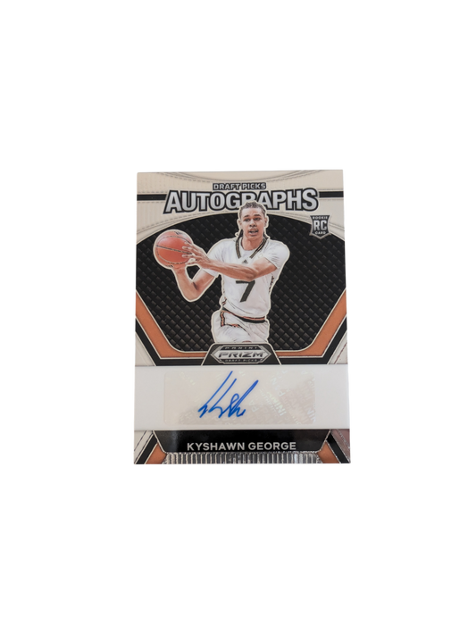 2024 Panini Prizm Draft Picks Autographs Miami Hurricanes Kyshawn George Rookie Auto Card