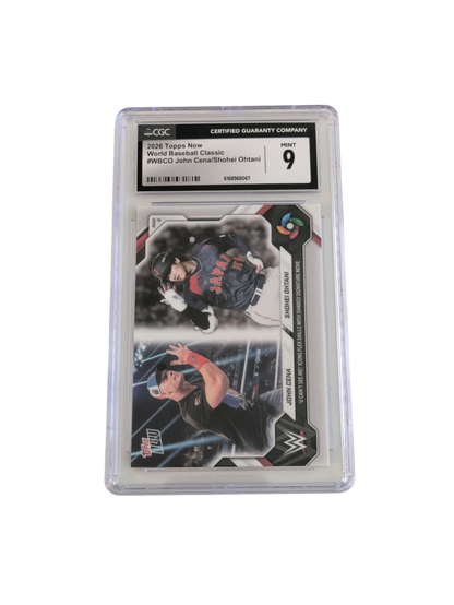 2026 Topps Now World Baseball Classic John Cena Shohei Ohtani CGC 9 Card