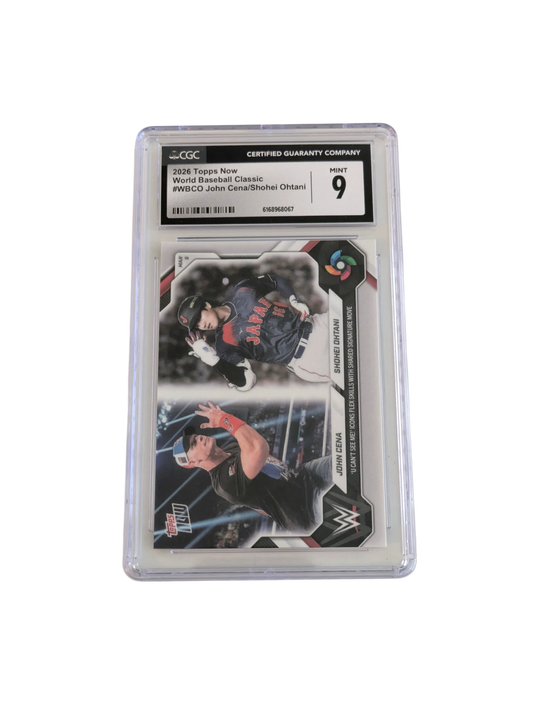 2026 Topps Now World Baseball Classic John Cena Shohei Ohtani CGC 9 Card