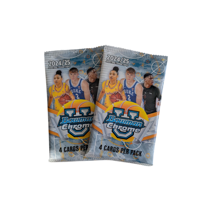 2024 Topps Bowman U Chrome Basketball Blaster 2 x Pack Bundle