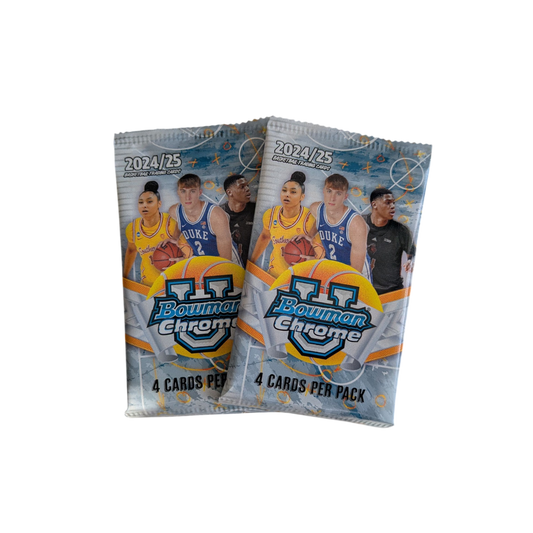 2024 Topps Bowman U Chrome Basketball Blaster 2 x Pack Bundle