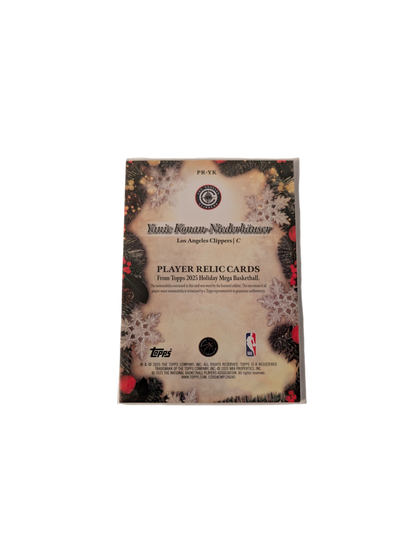 2025 Topps Player Relic Los Angeles Clippers Yanic Konan Niederhauser Rookie Jersey Patch card