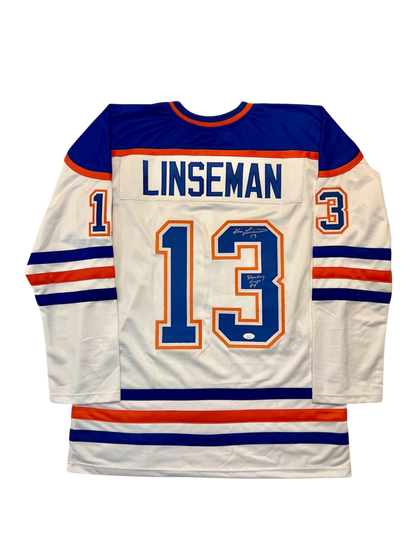Edmonton Oilers Ken Linseman NHL signed Jersey
