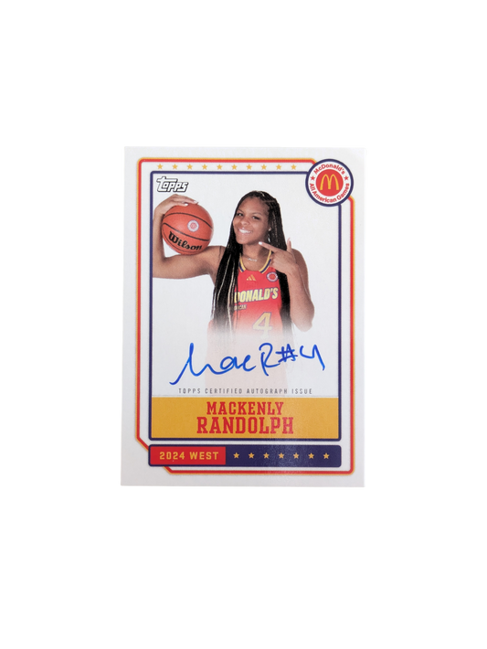 2024 Topps McDonald's All American Games Mackenly Randolph Auto card