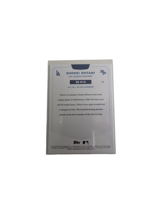 2024 Topps Los Angeles Dodgers Shohei Ohtani 50/50 SB #14 Card