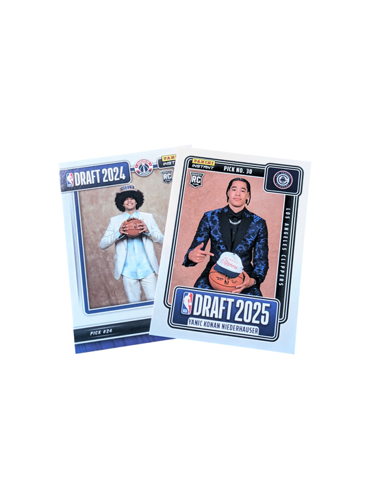 Panini Draft 2024 Kyshawn George & Draft 2025 Yanic Konan Niederhauser card Bundle